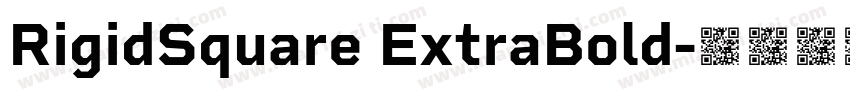 RigidSquare ExtraBold字体转换